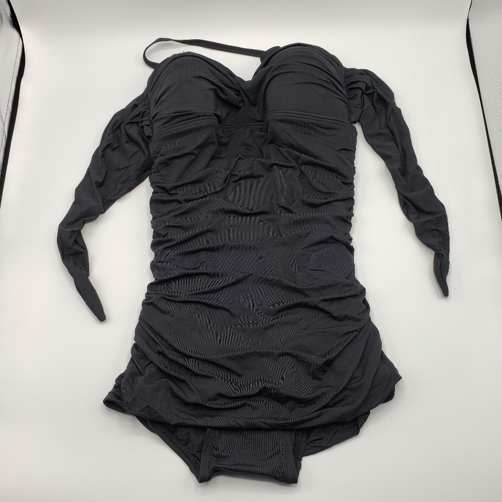 Carmen Marcvalvo Halter Top Swimsuit